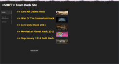 Desktop Screenshot of hacksiteshift.weebly.com