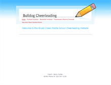 Tablet Screenshot of bulldogcheerleading.weebly.com