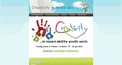 Desktop Screenshot of creativityinmixedability.weebly.com