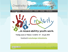 Tablet Screenshot of creativityinmixedability.weebly.com