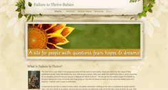 Desktop Screenshot of failuretothrivebabies.weebly.com