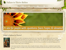 Tablet Screenshot of failuretothrivebabies.weebly.com