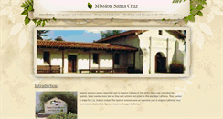 Desktop Screenshot of missionsantacruz.weebly.com