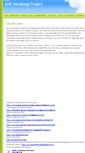 Mobile Screenshot of antismokingproject.weebly.com