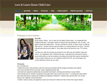 Tablet Screenshot of loveandlearnchildcare.weebly.com