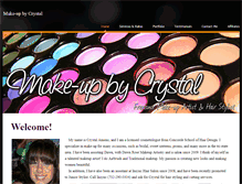 Tablet Screenshot of make-upbycrystal.weebly.com
