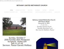 Tablet Screenshot of bethanyumcfayetteville.weebly.com