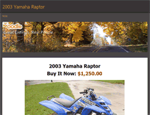 Tablet Screenshot of 2003yamaharaptor.weebly.com