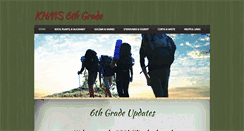 Desktop Screenshot of khms6thgrade.weebly.com