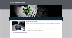 Desktop Screenshot of obstructivesleepapnea.weebly.com