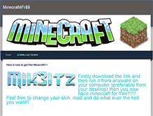 Tablet Screenshot of minecraftfree4you.weebly.com