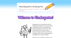 Desktop Screenshot of missgogowskiskindergarten.weebly.com