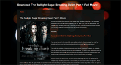 Desktop Screenshot of breakingdawnpart1fullmoviefree.weebly.com