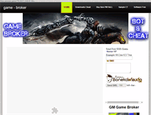 Tablet Screenshot of gamebroker.weebly.com