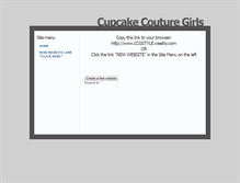 Tablet Screenshot of cupcakecouturegirl.weebly.com