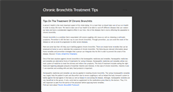 Desktop Screenshot of chronicbronchitistreatmenttips.weebly.com