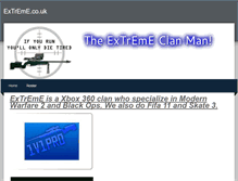 Tablet Screenshot of extremeclangaming.weebly.com