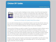 Tablet Screenshot of homemade-chicken-coop.weebly.com