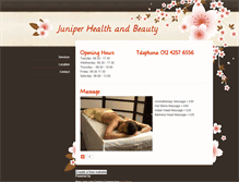 Tablet Screenshot of juniperhealthandbeauty.weebly.com