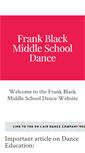 Mobile Screenshot of fmblackmiddleschooldance.weebly.com