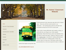 Tablet Screenshot of mrhainesclass.weebly.com