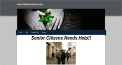 Desktop Screenshot of helpourseniorcitizens.weebly.com