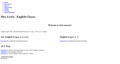 Desktop Screenshot of mrslewis-englishclasses.weebly.com