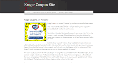 Desktop Screenshot of krogercouponssite.weebly.com