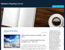 Tablet Screenshot of matildasreadingcorner.weebly.com