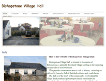 Tablet Screenshot of bishopstonevillagehall.weebly.com