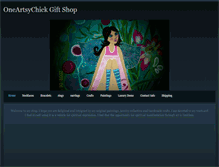 Tablet Screenshot of oneartsychickgifts.weebly.com