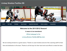 Tablet Screenshot of peeweelindsaymuskies.weebly.com