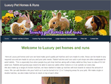 Tablet Screenshot of luxurypethomesandruns.weebly.com