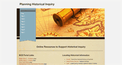 Desktop Screenshot of historyinquiry.weebly.com