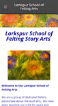 Mobile Screenshot of larkspurfeltingschool.weebly.com