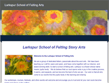 Tablet Screenshot of larkspurfeltingschool.weebly.com