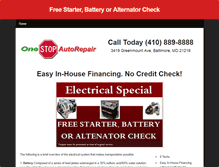 Tablet Screenshot of onestopautoelectrical.weebly.com