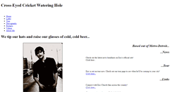 Desktop Screenshot of crosseyedcricket.weebly.com