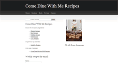 Desktop Screenshot of comedinewithmerecipes.weebly.com
