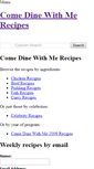 Mobile Screenshot of comedinewithmerecipes.weebly.com