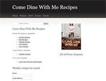 Tablet Screenshot of comedinewithmerecipes.weebly.com