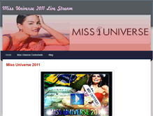 Tablet Screenshot of missuniverse2011livestream.weebly.com