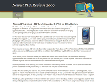 Tablet Screenshot of newest-pda-reviews-2009.weebly.com