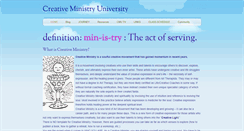 Desktop Screenshot of creativeministry.weebly.com