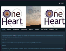 Tablet Screenshot of oneheartorganizationoho.weebly.com