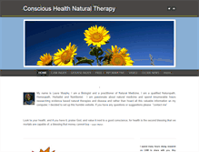 Tablet Screenshot of conscioushealthnaturaltherapy.weebly.com