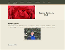 Tablet Screenshot of joannedegroot.weebly.com