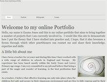 Tablet Screenshot of emmajonesportfolio.weebly.com