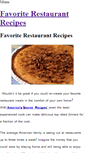 Mobile Screenshot of favoriterestaurantrecipes.weebly.com