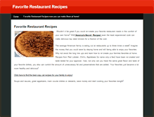 Tablet Screenshot of favoriterestaurantrecipes.weebly.com